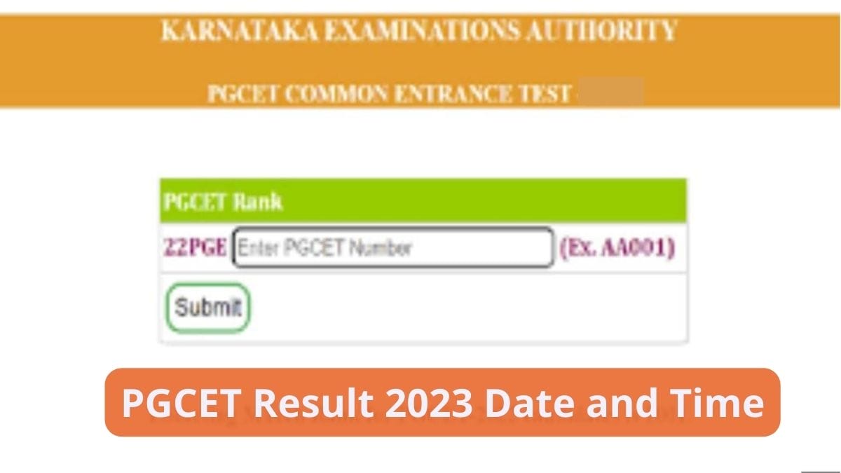 PGCET Result 2023 Date and Time