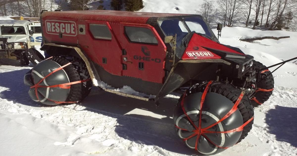 Romania has a car industry? No, but it does make the humongous Ghe-O Rescue truck