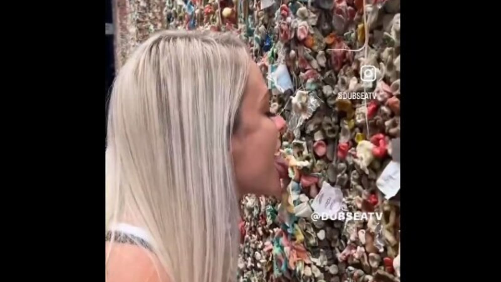 Streamer licking used gums on Seattle Gum Wall makes people want to ‘throw up’