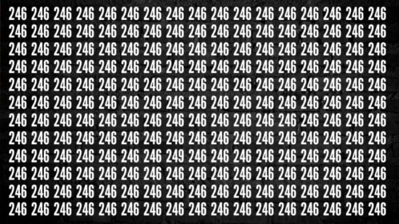 Test your IQ by finding the hidden number 249 in this optical illusion