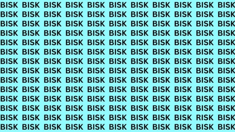 Try to find the word Risk in this optical illusion if you are a genius