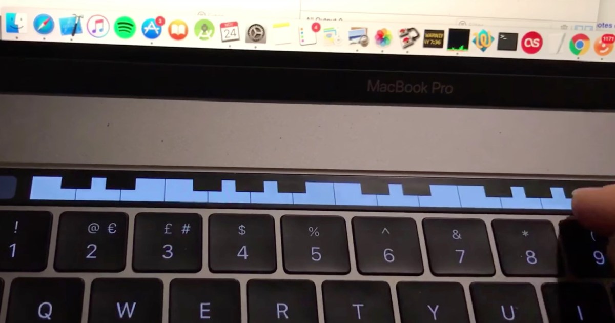 Turn your MacBook Pro's Touch Bar into a piano with this app