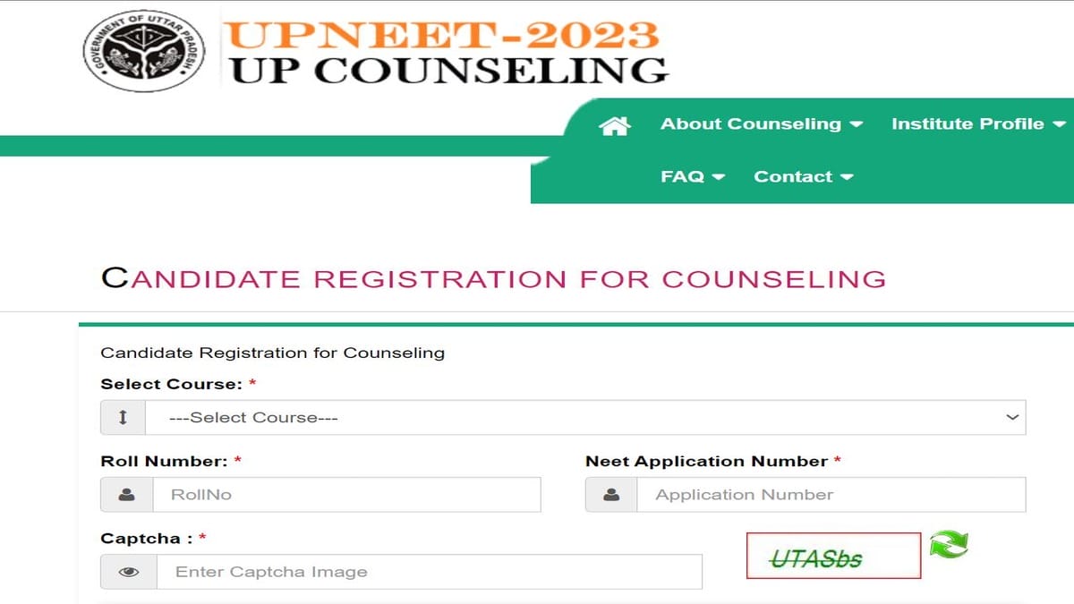 UP NEET UG 2023 Counselling Special Stray Vacancy Round Registration