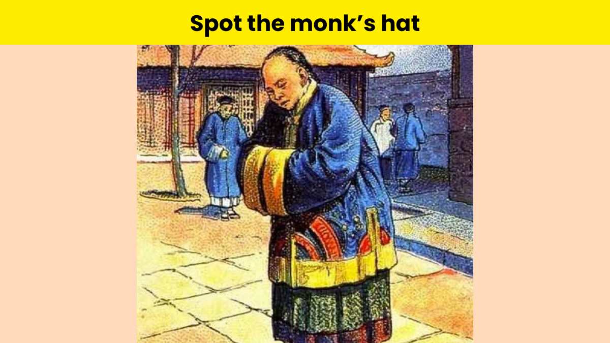 Can you spot the monk