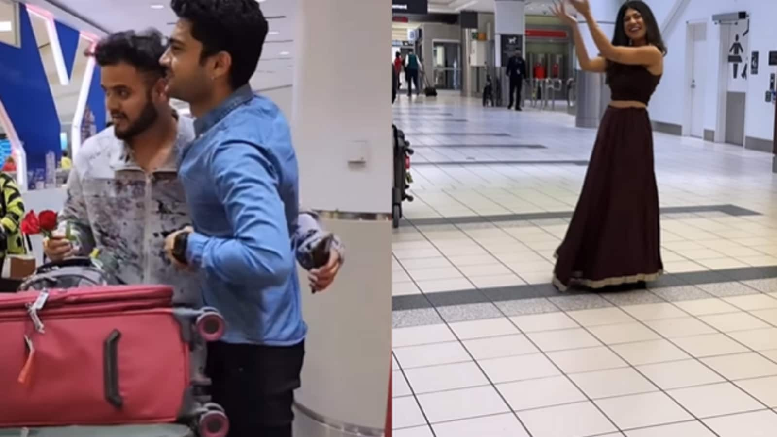 Woman dances at Canadian airport to welcome boyfriend. Watch