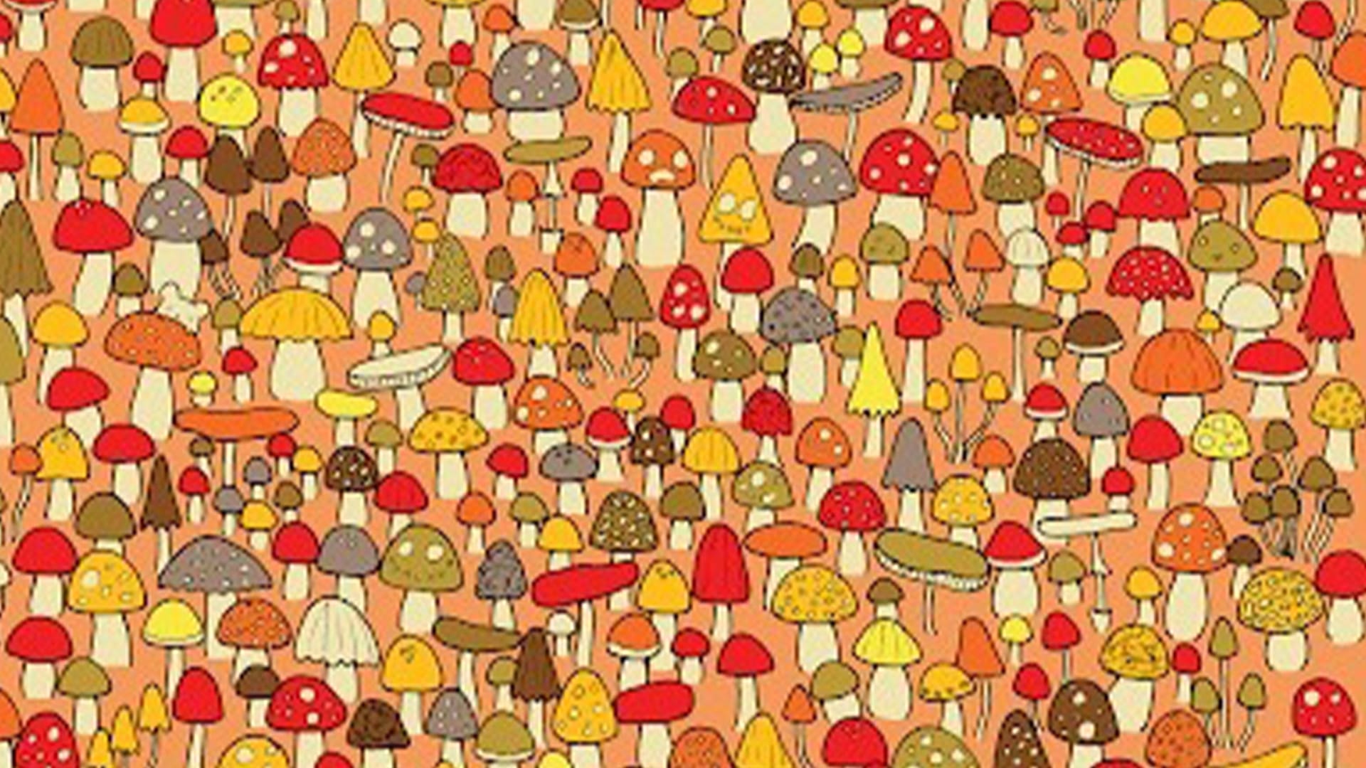 You have 20/20 vision if you can see the hidden mouse among the dozens of mushrooms in under 20 seconds