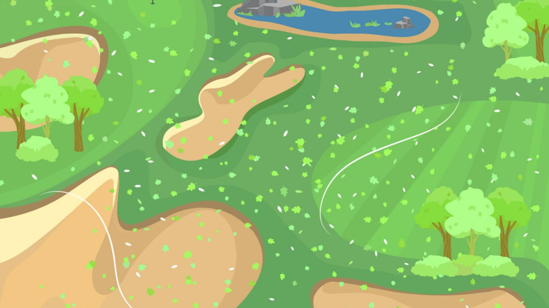 You have 20/20 vision if you can spot the golf ball on this tricky course within 30 seconds