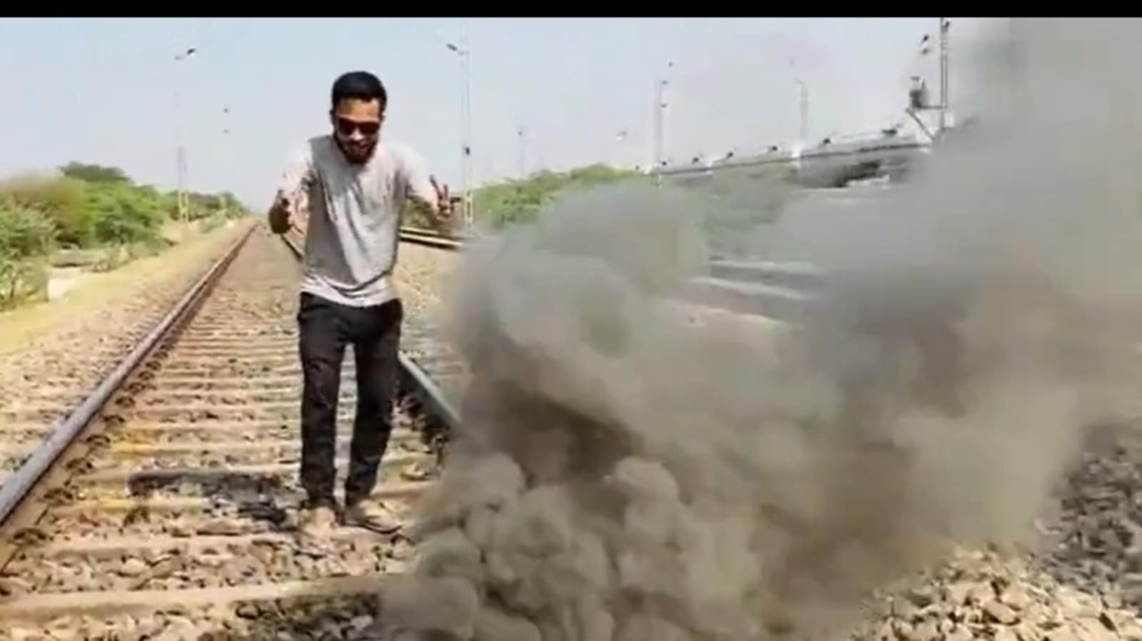 YouTuber burns firecrackers on railway tracks, DRM Jaipur responds