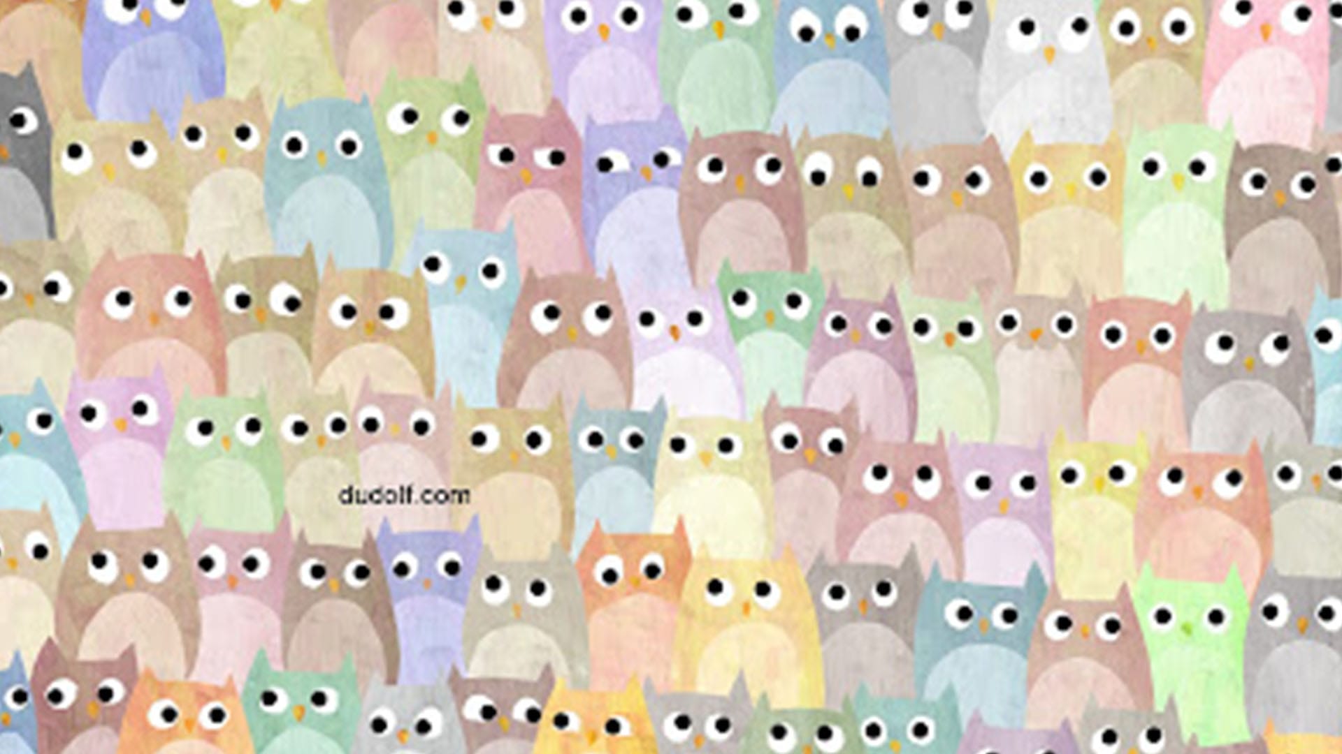 You've got 20/20 vision if you can find the cat hidden among the colorful owls in less than 15 seconds